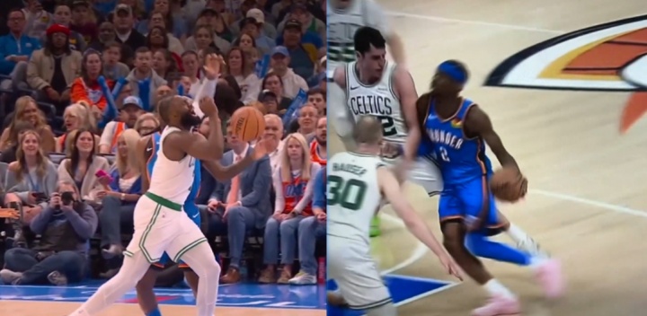 世界杯官方app安装-怒批SGA！美媒批评杰伦·布朗玩双标：他也有“不是篮球的动作”